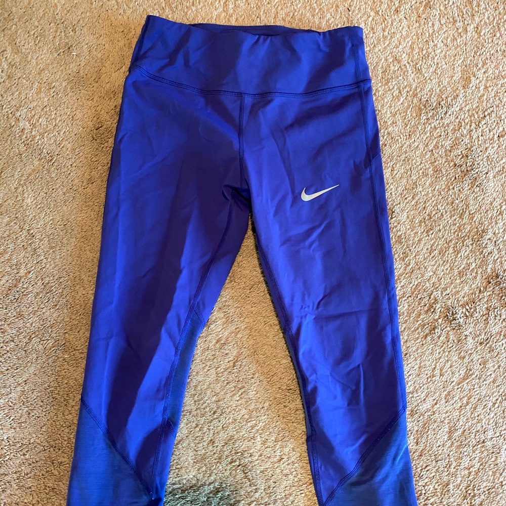 Nike 7/8 royal blue leggings